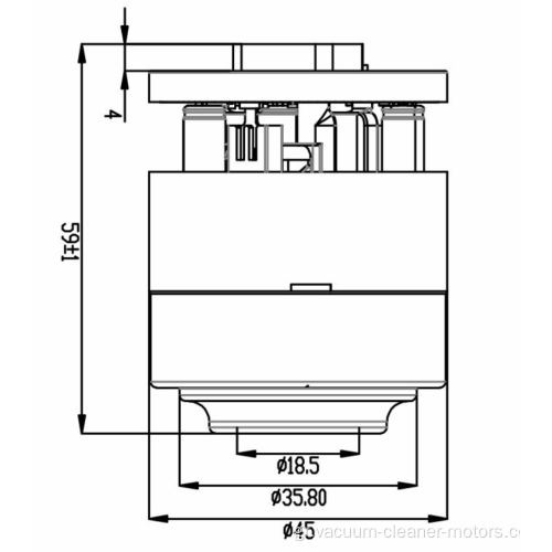 Κινητήρια ηλεκτρικής σκούπας BLDC Motors